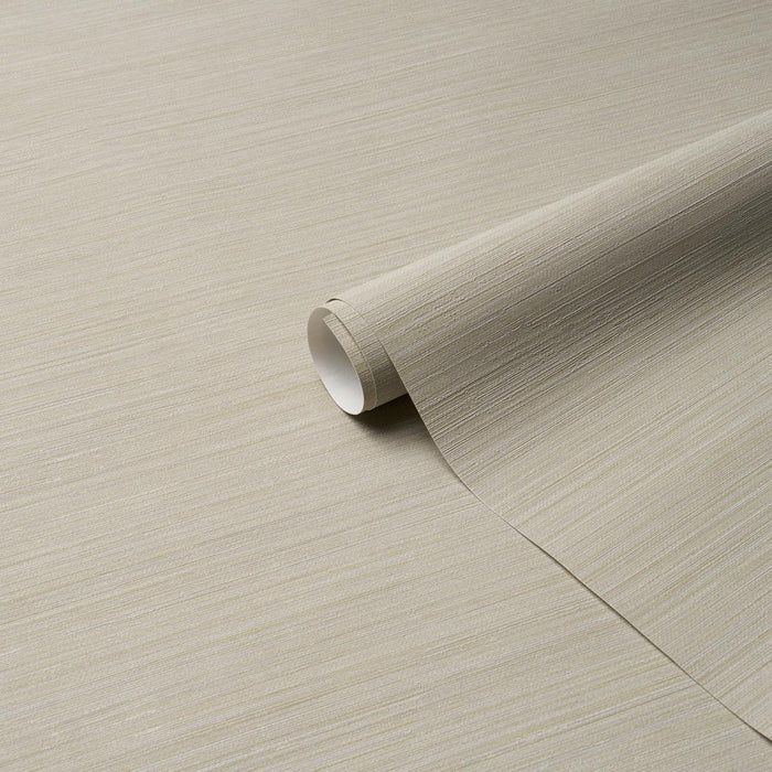 Schumacher Abaca Fine Weave Vinyl Limestone Wallpaper Sample 5017484