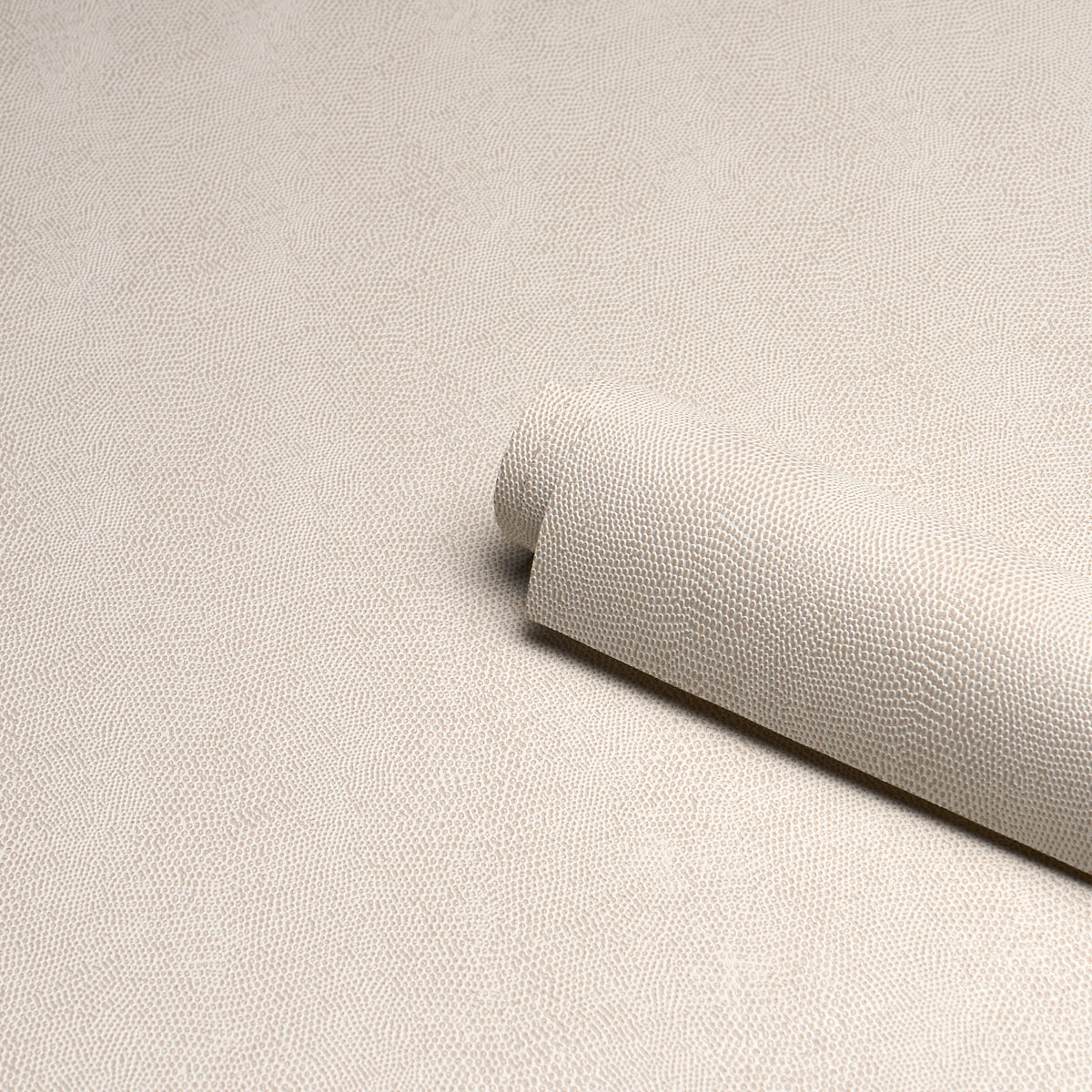 Schumacher Snakeskin Vinyl Ivory Wallpaper Sample 5017500