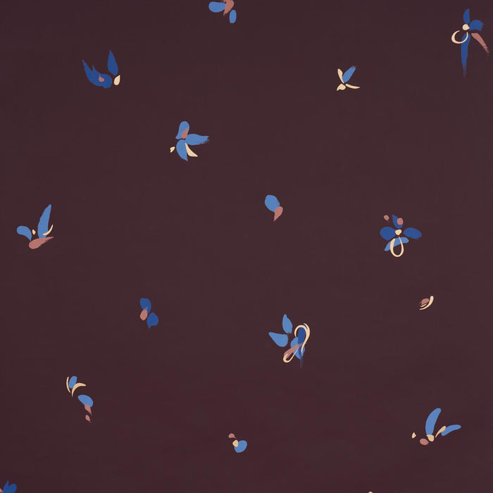 Schumacher La Belle Warm Purple Wallpaper Sample 5017512