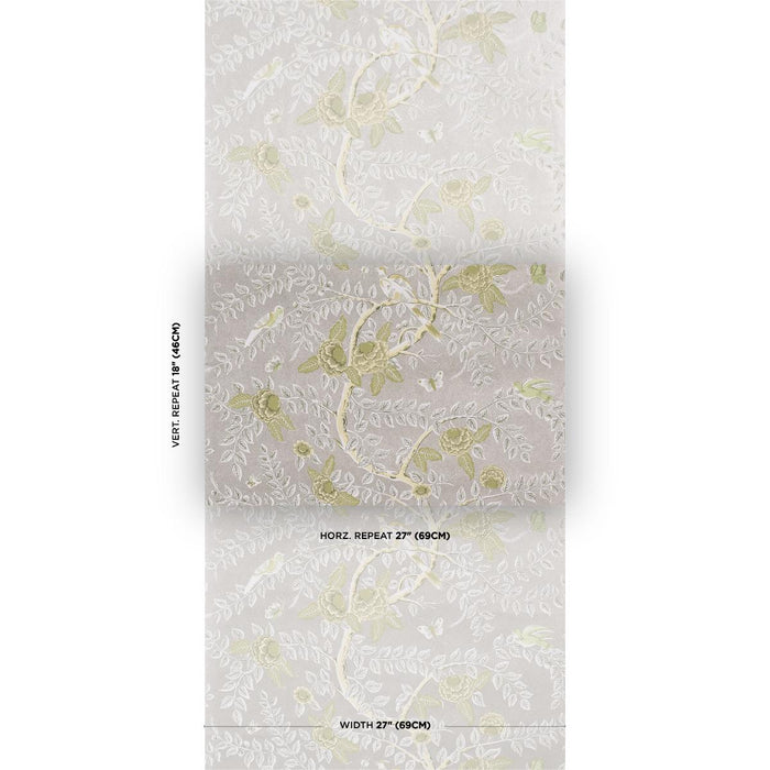 Schumacher Tole Bird Spring Wallpaper 5017542