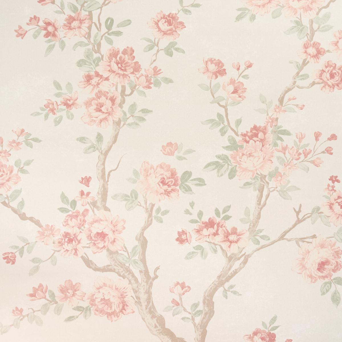 Schumacher Charlotte'S Garden Panel Set Petal Wallpaper Sample 5017550