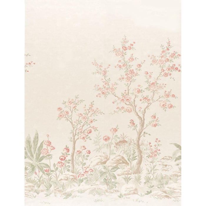 Schumacher Charlotte'S Garden Panel Set Petal Wallpaper Sample 5017550