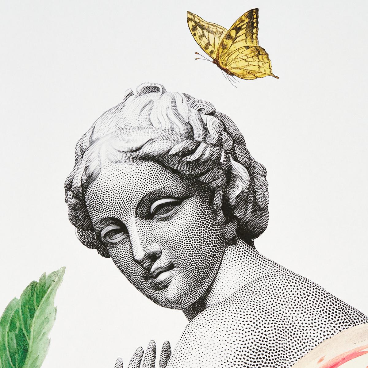 Schumacher Flores Paradisi Panel Set Rose & Peony Wallpaper Sample 5017560