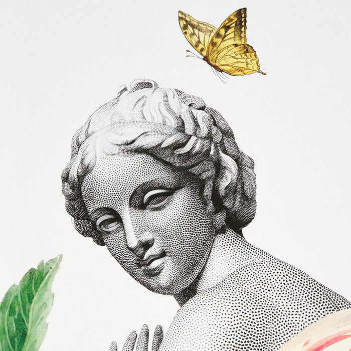 Schumacher Flores Paradisi Panel Set Rose & Peony Wallpaper Sample 5017560