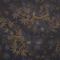 Schumacher Nocturnum Indigo & Ochre Wallpaper 5017571