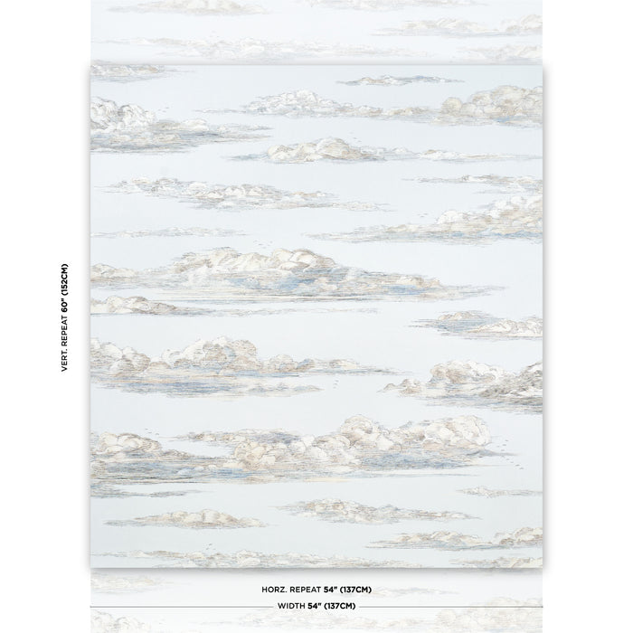 Schumacher Mr. Darcy's Clouds Sky Wallpaper Sample 5017581