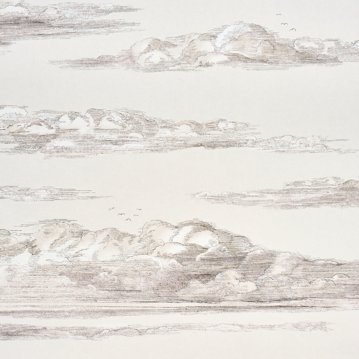 Schumacher Mr. Darcy's Clouds Grisaille Wallpaper Sample 5017582