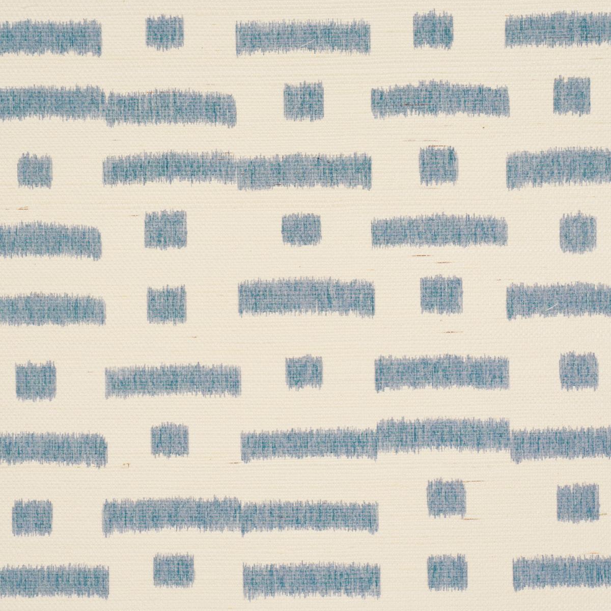 Schumacher Abstract Ikat Sisal Cadet Wallpaper 5017590