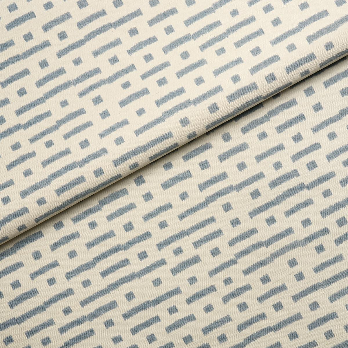 Schumacher Abstract Ikat Sisal Cadet Wallpaper 5017590
