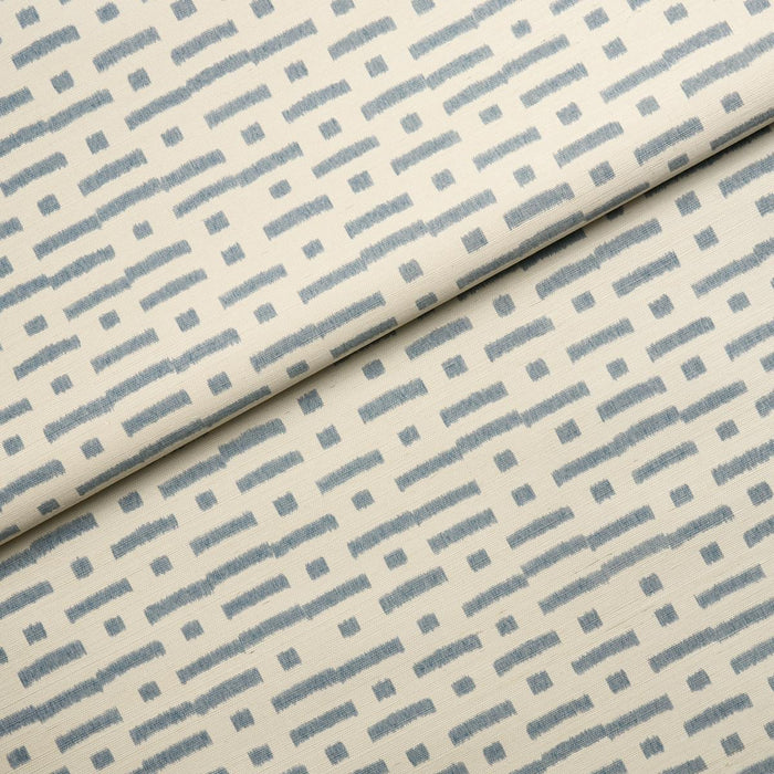 Schumacher Abstract Ikat Sisal Cadet Wallpaper 5017590