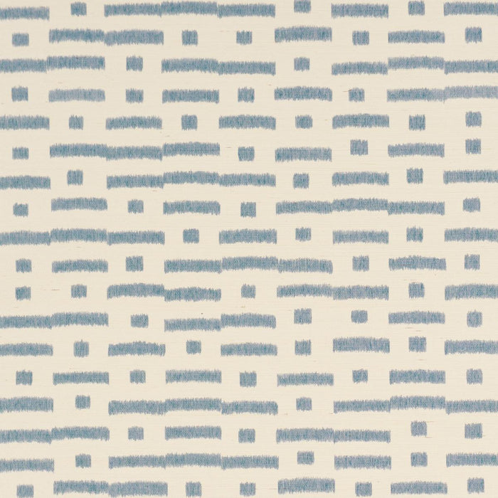 Schumacher Abstract Ikat Sisal Cadet Wallpaper 5017590