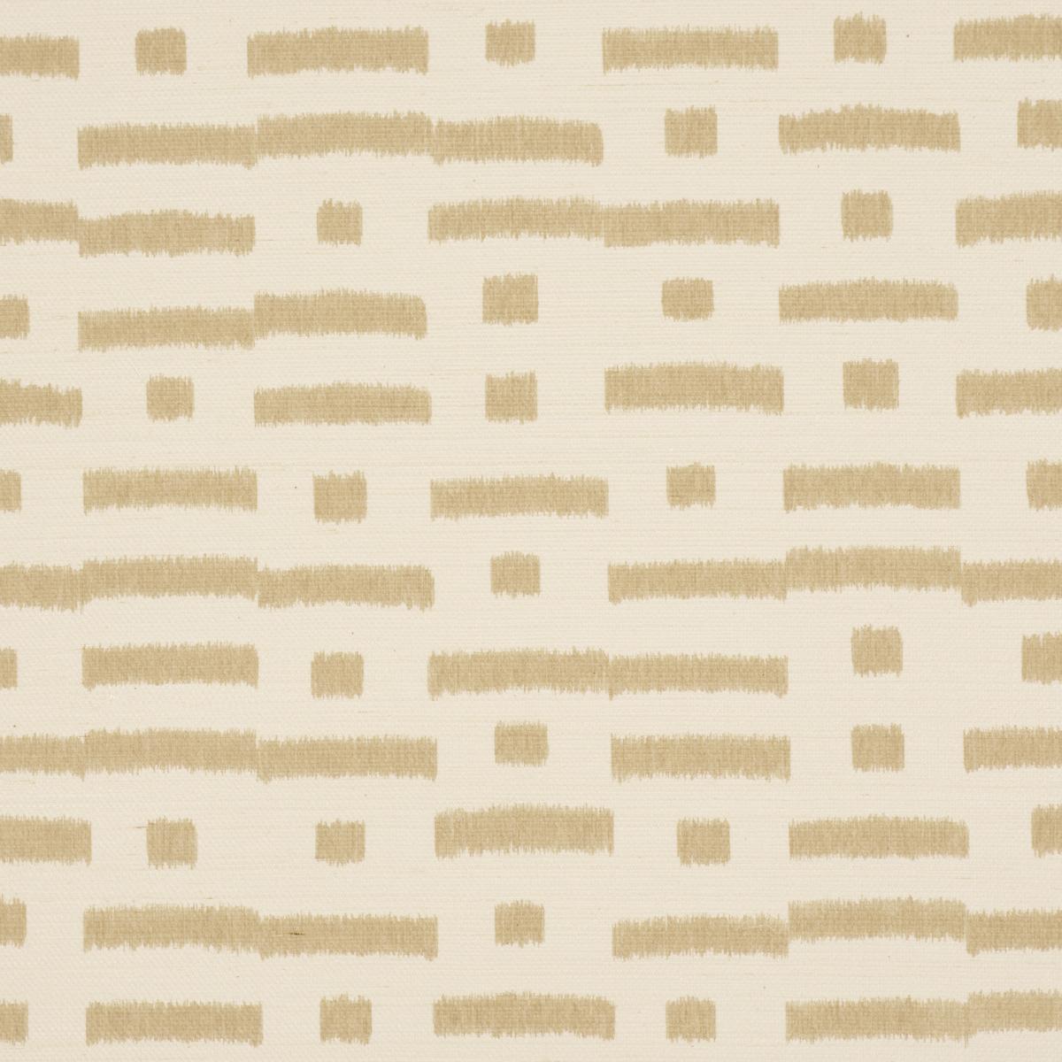 Schumacher Abstract Ikat Sisal Beige Wallpaper 5017591
