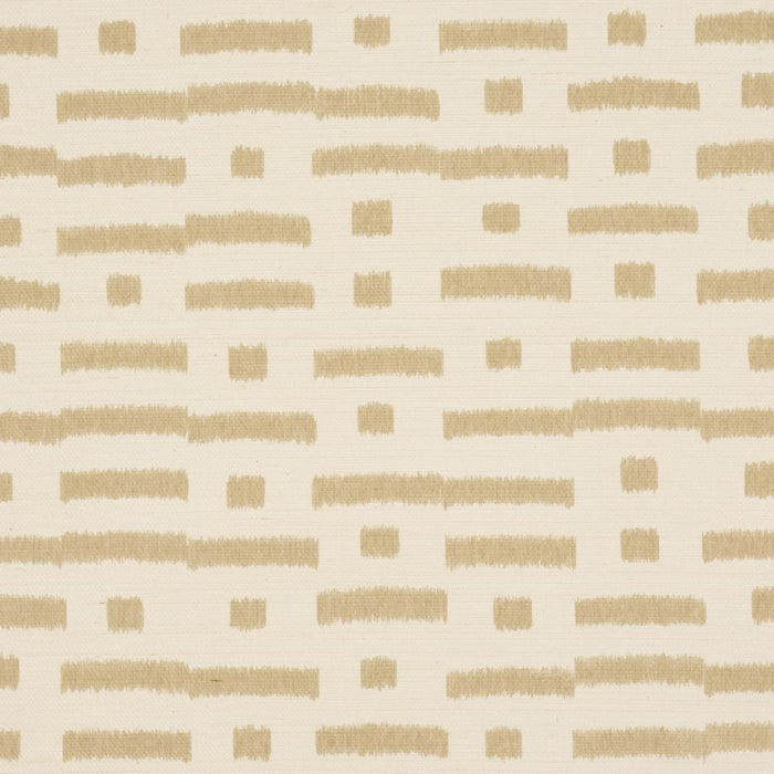 Schumacher Abstract Ikat Sisal Beige Wallpaper 5017591