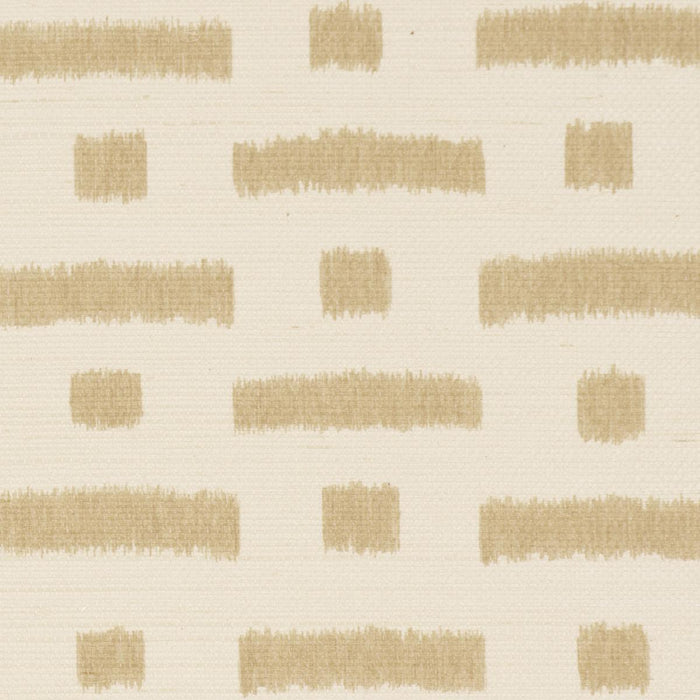 Schumacher Abstract Ikat Sisal Beige Wallpaper 5017591