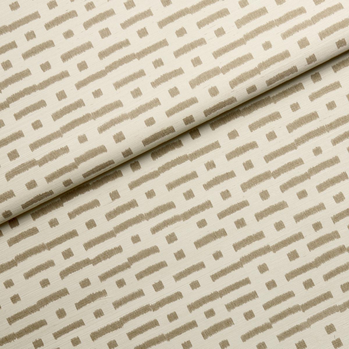 Schumacher Abstract Ikat Sisal Taupe Wallpaper 5017592