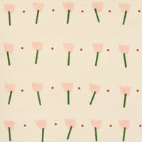 Schumacher Tulip Play Sisal Pink Wallpaper 5017600