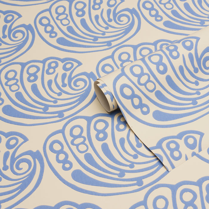 Schumacher Ramsgate French Blue Wallpaper 5017610
