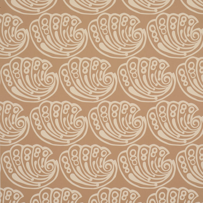 Schumacher Ramsgate Tan Wallpaper Sample 5017612