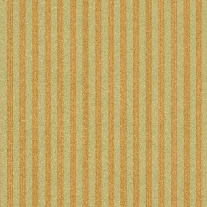 Schumacher Edwin Stripe Narrow Lemon Sage Wallpaper 5017631