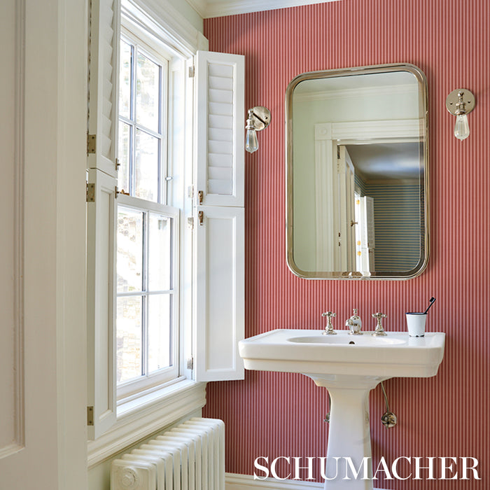 Schumacher Edwin Stripe Narrow Sun Kiss Wallpaper 5017632