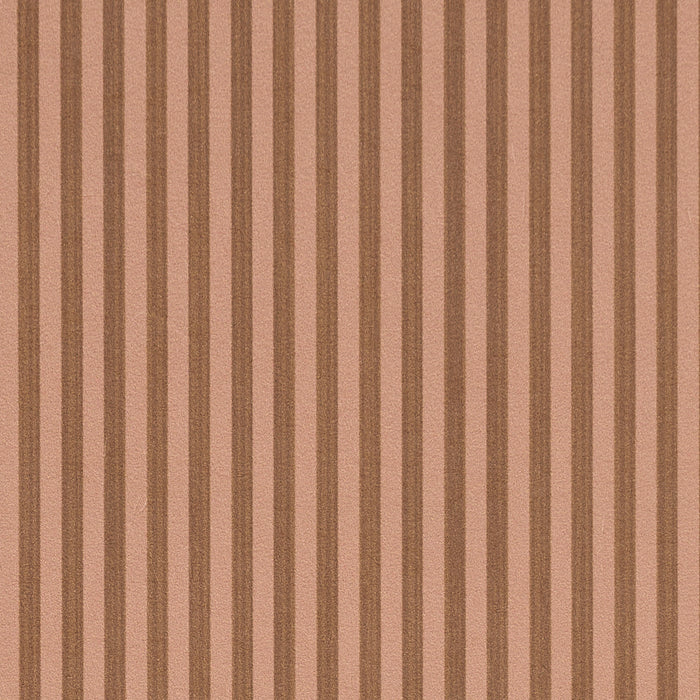 Schumacher Edwin Stripe Narrow Chestnut Rose Wallpaper 5017634