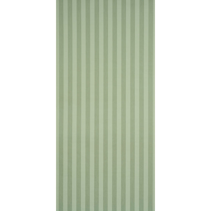 Schumacher Edwin Stripe Medium Sage Wallpaper Sample 5017640