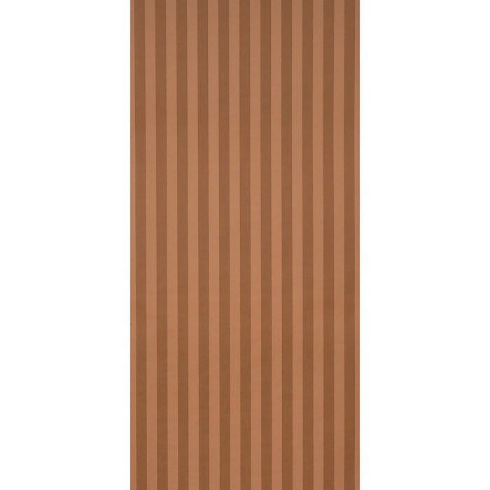 Schumacher Edwin Stripe Medium Terracotta Wallpaper 5017641