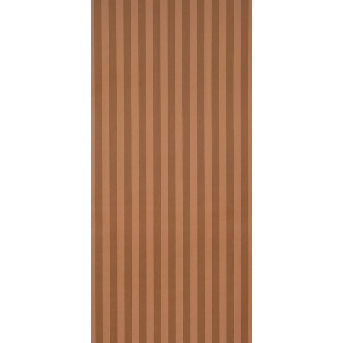 Schumacher Edwin Stripe Medium Terracotta Wallpaper Sample 5017641