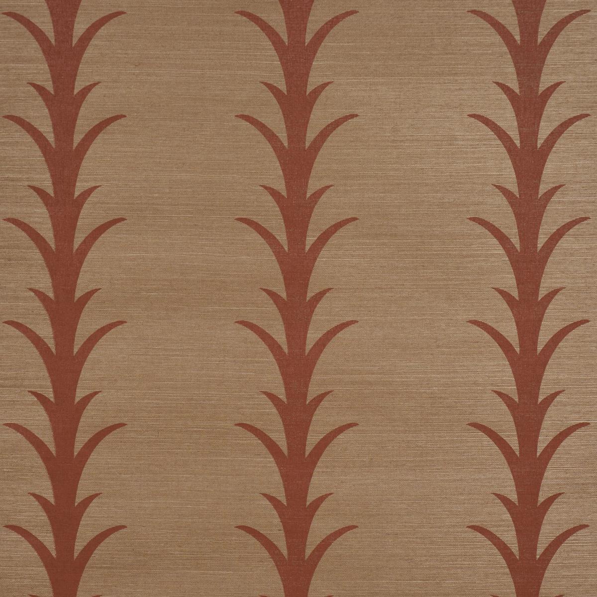 Schumacher Acanthus Stripe Sisal Mocha 5017651 Sample | 40% Off (Samples)