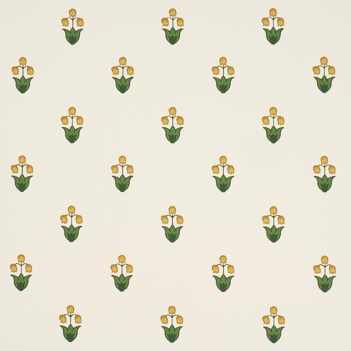 Schumacher Moira Marigold Wallpaper Sample 5017660