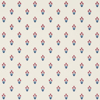 Schumacher Moira Blue & Red Wallpaper 5017661