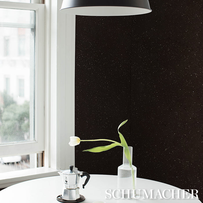 Schumacher Nova Texture Espresso Wallpaper Sample 5017680