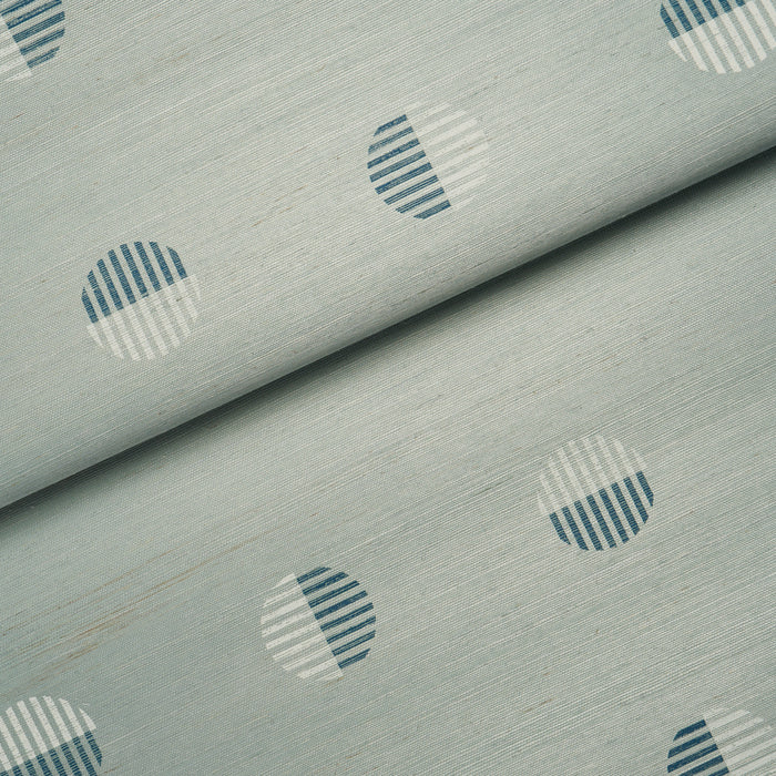 Schumacher Ando Hand Blocked Sisal Chambray Wallpaper 5017700