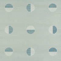 Schumacher Ando Hand Blocked Sisal Chambray Wallpaper 5017700