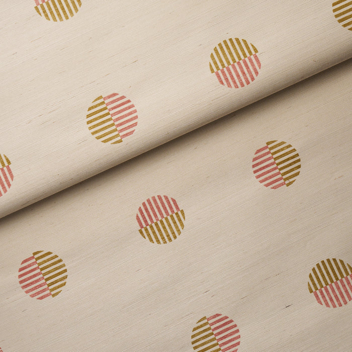 Schumacher Ando Hand Blocked Sisal Rust & Ochre Wallpaper 5017701