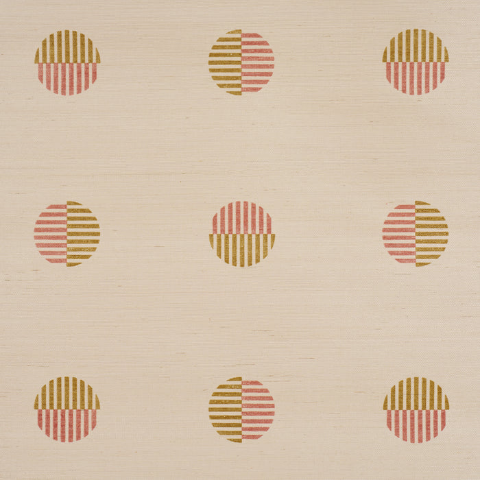 Schumacher Ando Hand Blocked Sisal Rust & Ochre Wallpaper 5017701