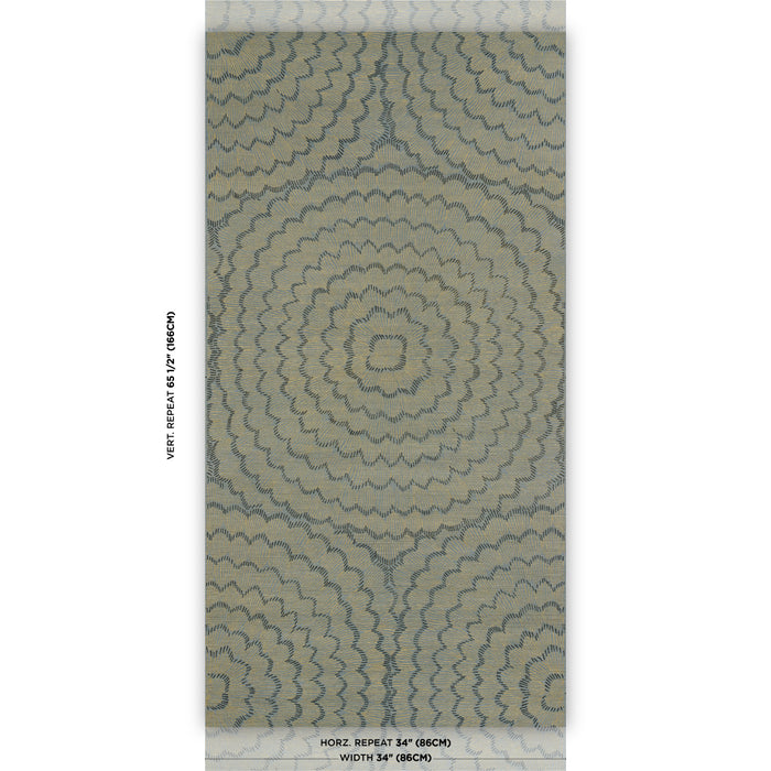 Schumacher Feather Bloom Sisal Nile Wallpaper Sample 5017712