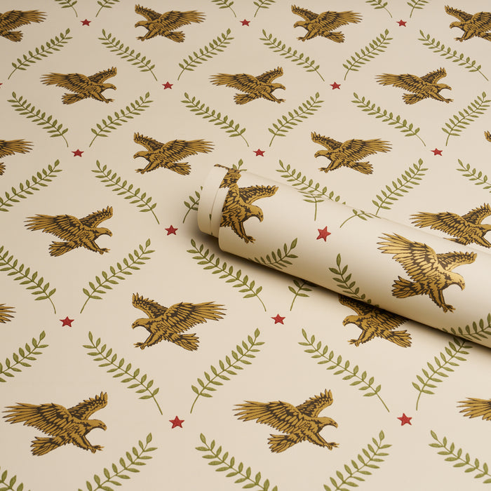 Schumacher Lolaire Ivory Wallpaper Sample 5017740