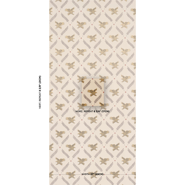 Schumacher Lolaire Document Wallpaper Sample 5017741
