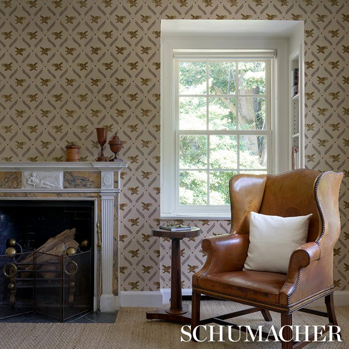 Schumacher Lolaire Document Wallpaper Sample 5017741