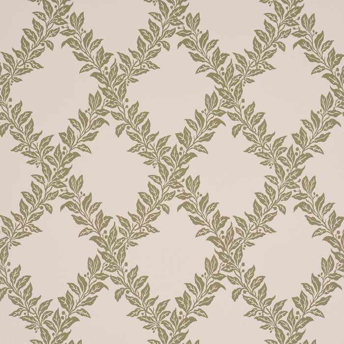 Schumacher Tyninghame Trellis Sage Wallpaper Sample 5017750