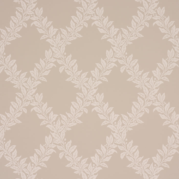 Schumacher Tyninghame Trellis Neutral Wallpaper Sample 5017751