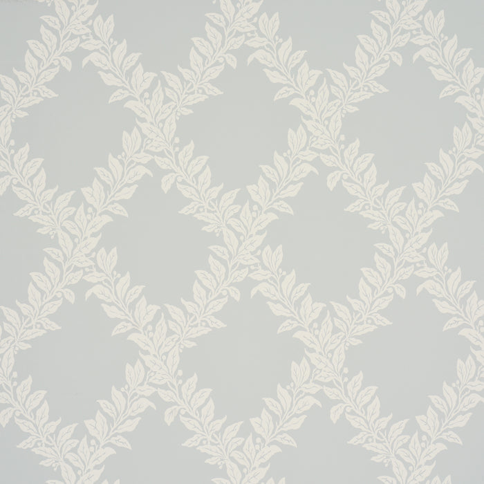 Schumacher Tyninghame Trellis Sky Wallpaper Sample 5017752