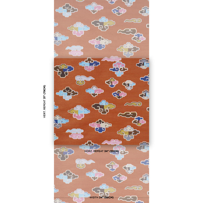 Schumacher In Dreams Persimmon Wallpaper Sample 5017760