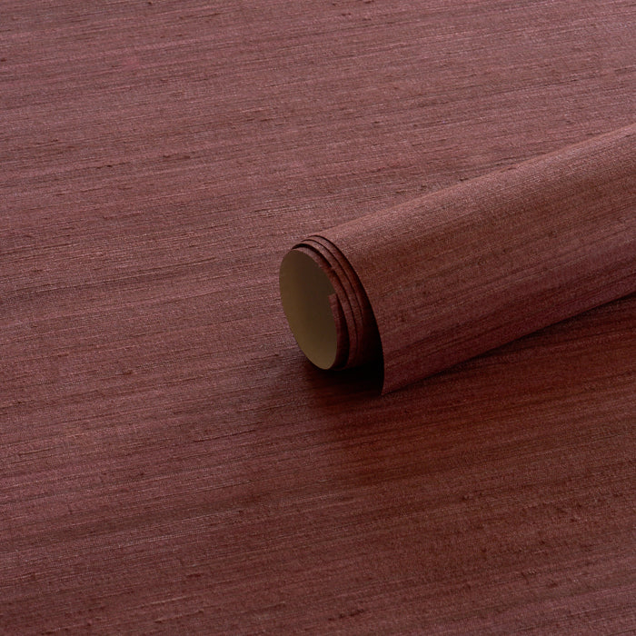 Schumacher Shaded Silk Crimson Wallpaper 5017780