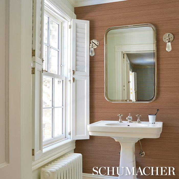 Schumacher Shaded Silk Ginger Wallpaper 5017781