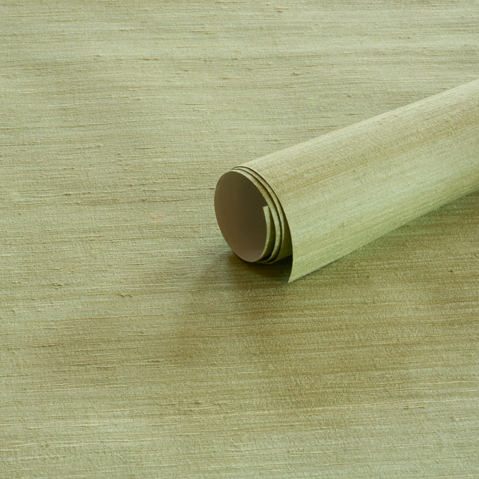 Schumacher Shaded Silk Celery Wallpaper 5017782