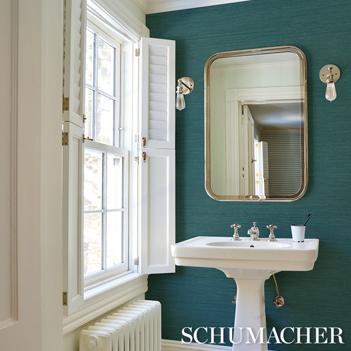 Schumacher Shaded Silk Aegean Wallpaper 5017783