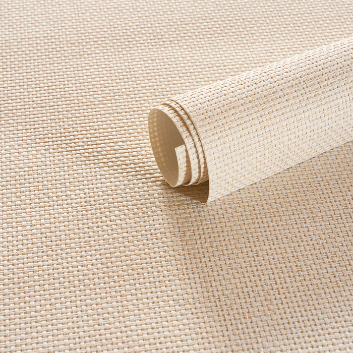 Schumacher Gami Paperweave Cream Wallpaper Sample 5017800