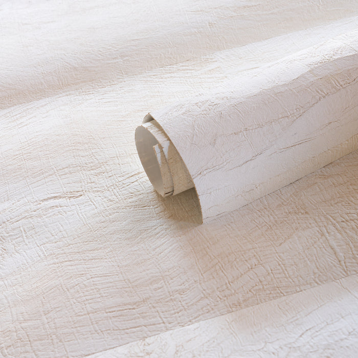 Schumacher Mulberry Paper Whitewash Wallpaper Sample 5017831